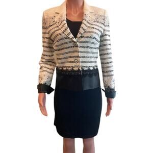 Basler Black and Cream Blazer